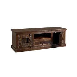 Wohnen TV Lowboard Solapura aus Teak Massivholz