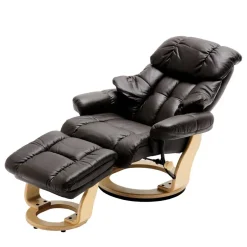 Wohnen TV Sessel Manon in Schwarz (zweiteilig)