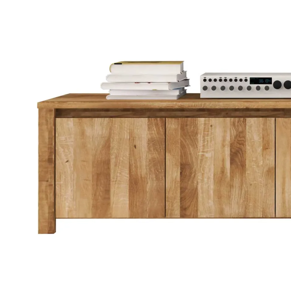 Wohnen TV Sideboard Nadalia aus Wildeiche Massivholz