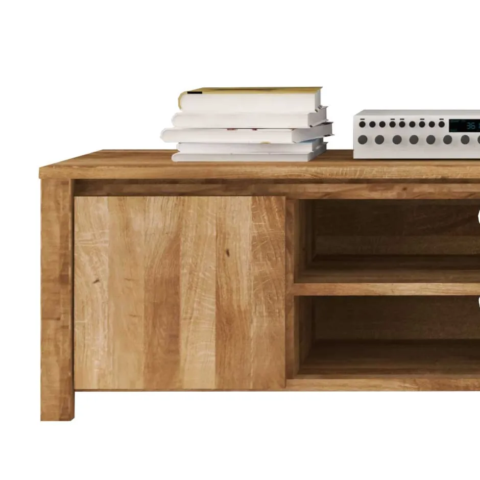 Wohnen TV Tisch Nadalia aus Wildeiche Massivholz