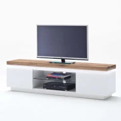 TV Tisch Stijn mit Wildeiche Massivholz^Wohnen