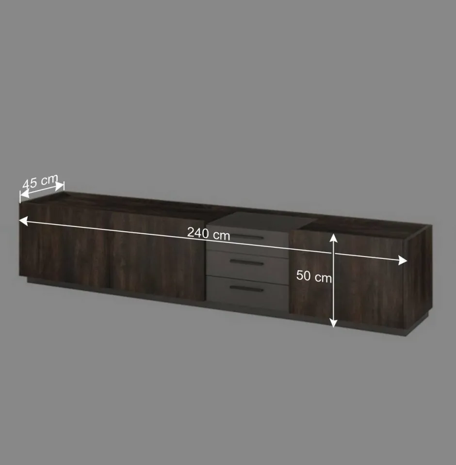 TV Unterschrank & Wandboard Set - Mundo (zweiteilig)^Wohnen