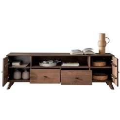TV Unterschrank aus Kernbuche massiv in Braun - Malawi^Wohnen Hot