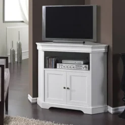 TV Unterschrank für Ecke in Weiß - Zarinas^Wohnen New