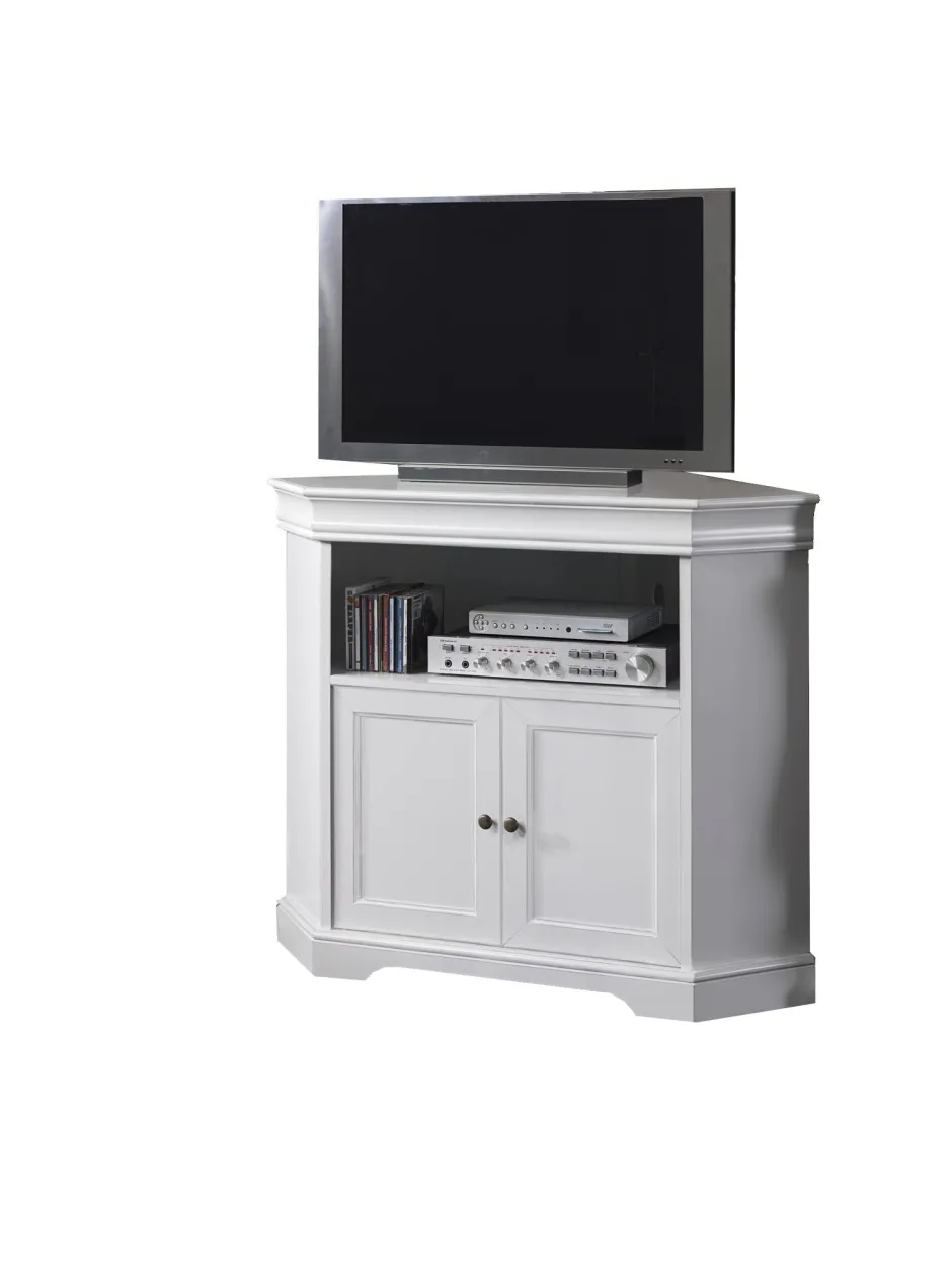 TV Unterschrank für Ecke in Weiß - Zarinas^Wohnen New