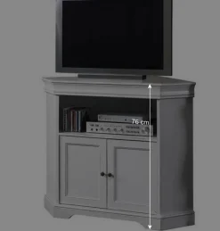 TV Unterschrank für Ecke in Weiß - Zarinas^Wohnen New