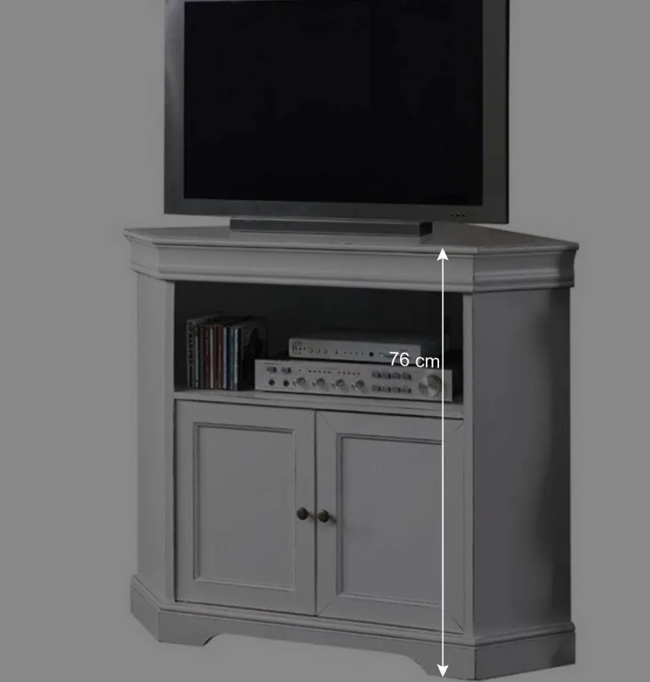 TV Unterschrank für Ecke in Weiß - Zarinas^Wohnen New