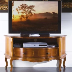 Wohnen TV Unterschrank im Barock Stil Dentro Nussbaumfarben
