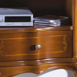 Wohnen TV Unterschrank im Barock Stil Dentro Nussbaumfarben