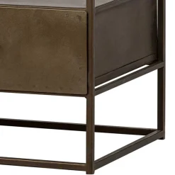 Wohnen TV Unterschrank in Altmessing Metall - Liviano