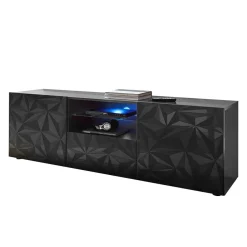 TV Unterschrank in Anthrazit Hochglanz - Kuriasna^Wohnen Outlet