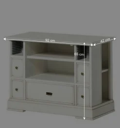 Wohnen TV Unterschrank in Antikweiß - Annot