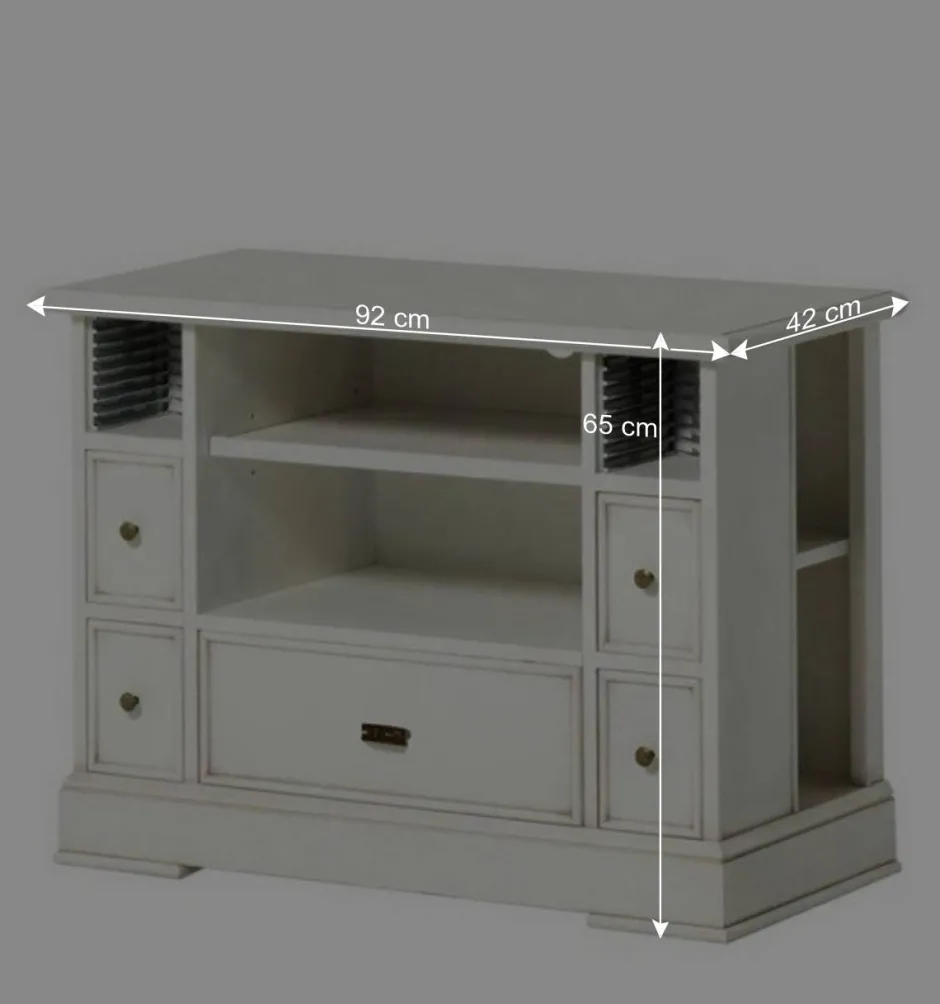 Wohnen TV Unterschrank in Antikweiß - Annot