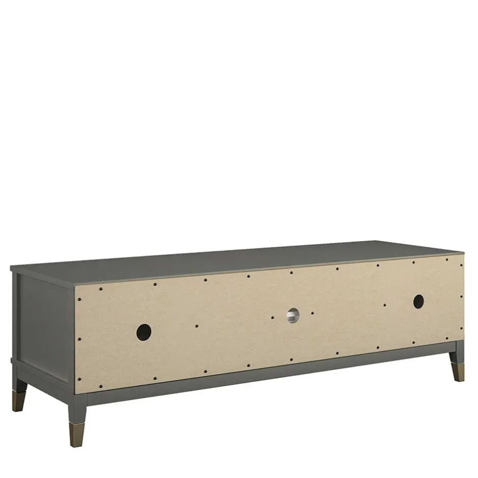 Wohnen TV Unterschrank in Grau und Gold - Tamila