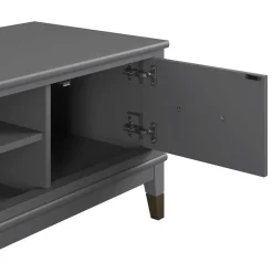 Wohnen TV Unterschrank in Grau und Gold - Tamila