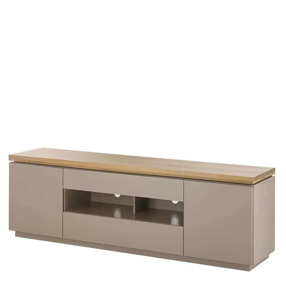 TV Unterschrank in Taupe & Akazie - Anja^Wohnen Outlet