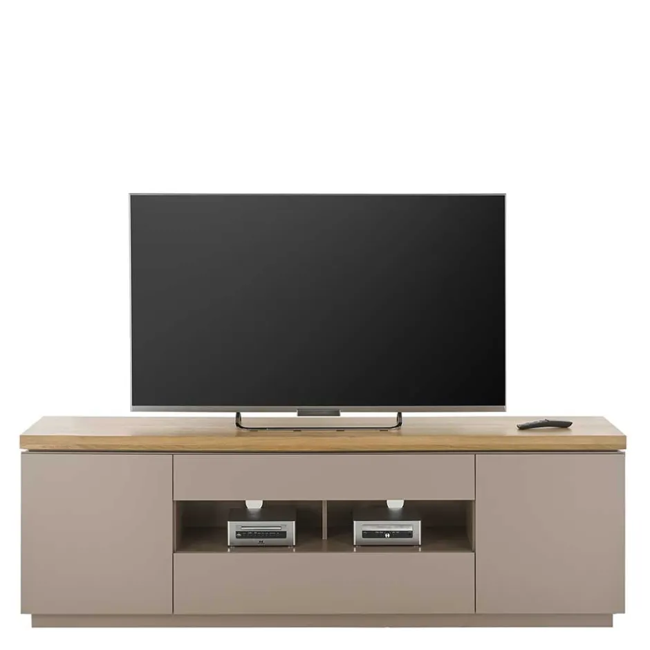TV Unterschrank in Taupe & Akazie - Anja^Wohnen Outlet