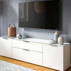 TV Unterschrank in Weiß - Intiatos^Wohnen Outlet