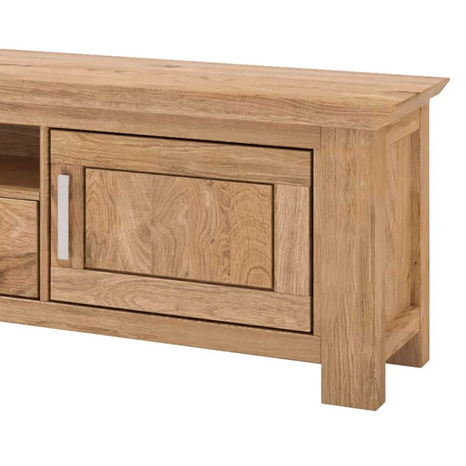 Wohnen TV Unterschrank in Wildeiche teilmassiv - Ladressa