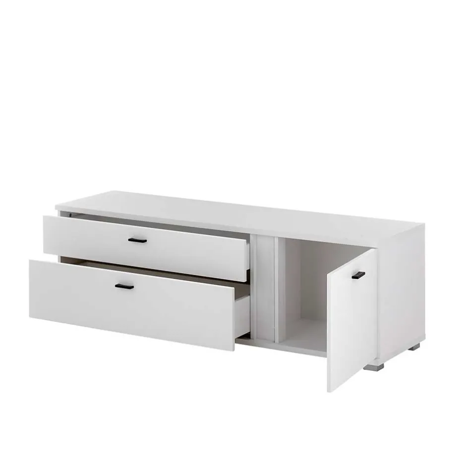 TV Wohnwand beleuchtet Möbelset - Tirol (dreiteilig)^Wohnen Hot