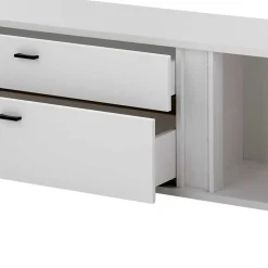 TV Wohnwand beleuchtet Möbelset - Tirol (dreiteilig)^Wohnen Hot