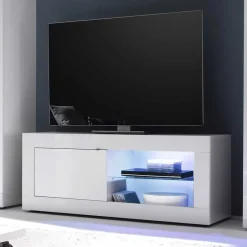 TV Wohnwand in Hochglanz Weiß - Sogno (dreiteilig)^Wohnen Sale