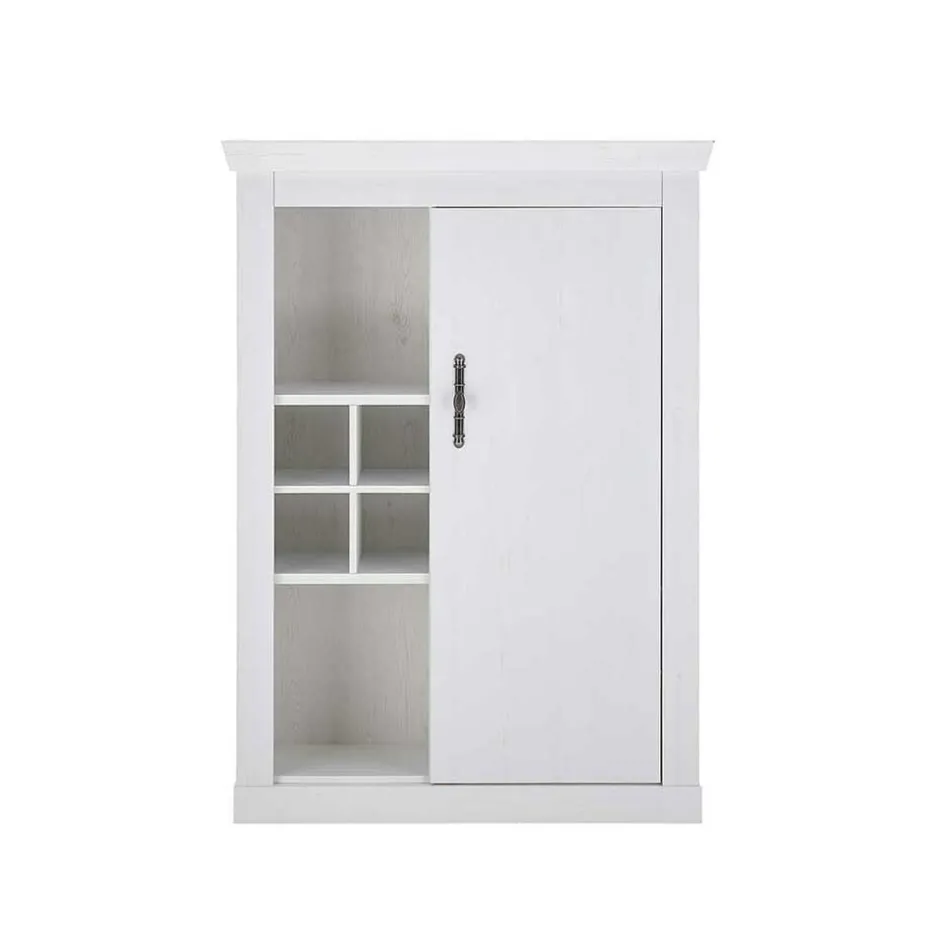 TV Wohnwand in weißer Holzoptik Pinie - Liancos (vierteilig)^Wohnen Clearance