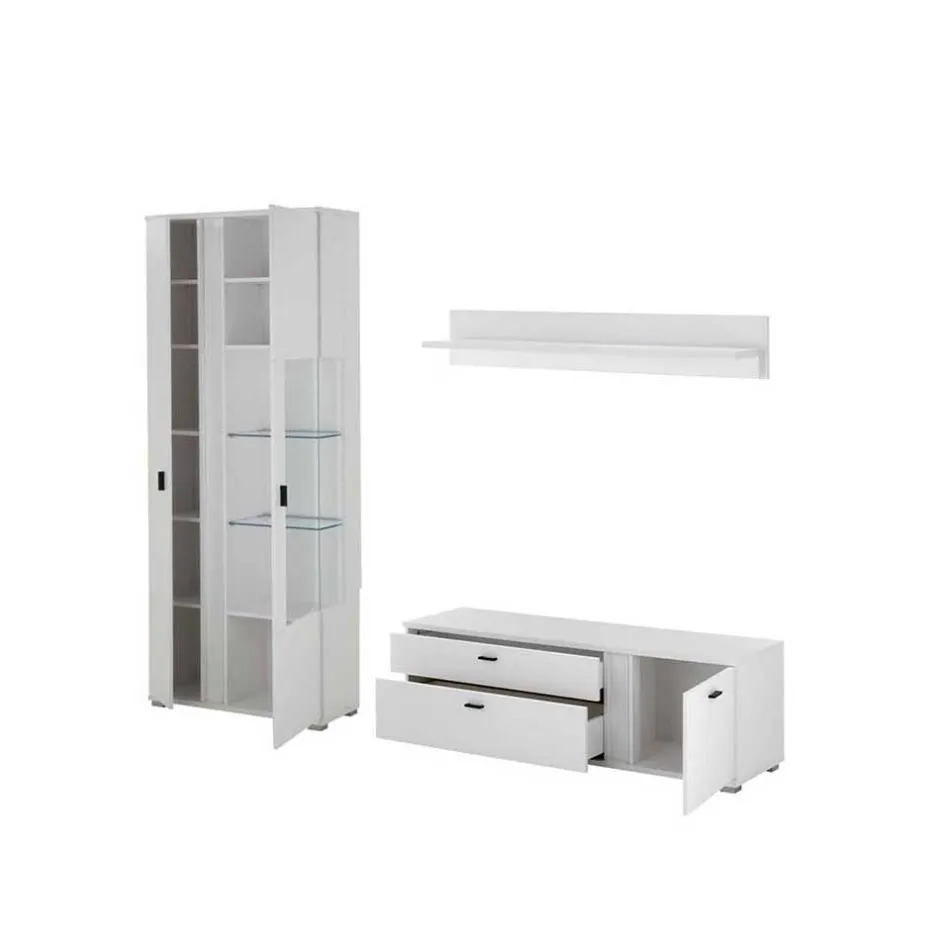 TV Wohnwand Kombi mit Licht - Tirol (dreiteilig)^Wohnen Online