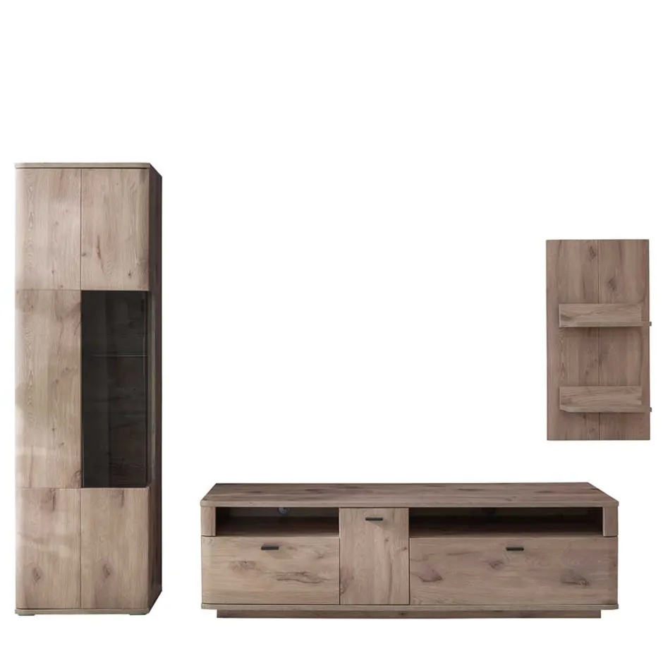 TV Wohnwand Kombination Set - Comrinaca (dreiteilig)^Wohnen Discount