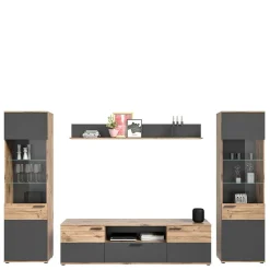 TV Wohnwand Möbel Kombination - Lucios (vierteilig)^Wohnen Outlet