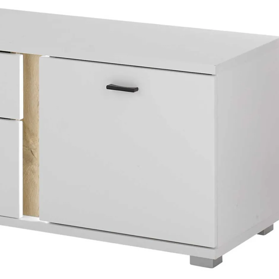 TV Wohnwand mit Licht Möbelset - Racelyn (vierteilig)^Wohnen New