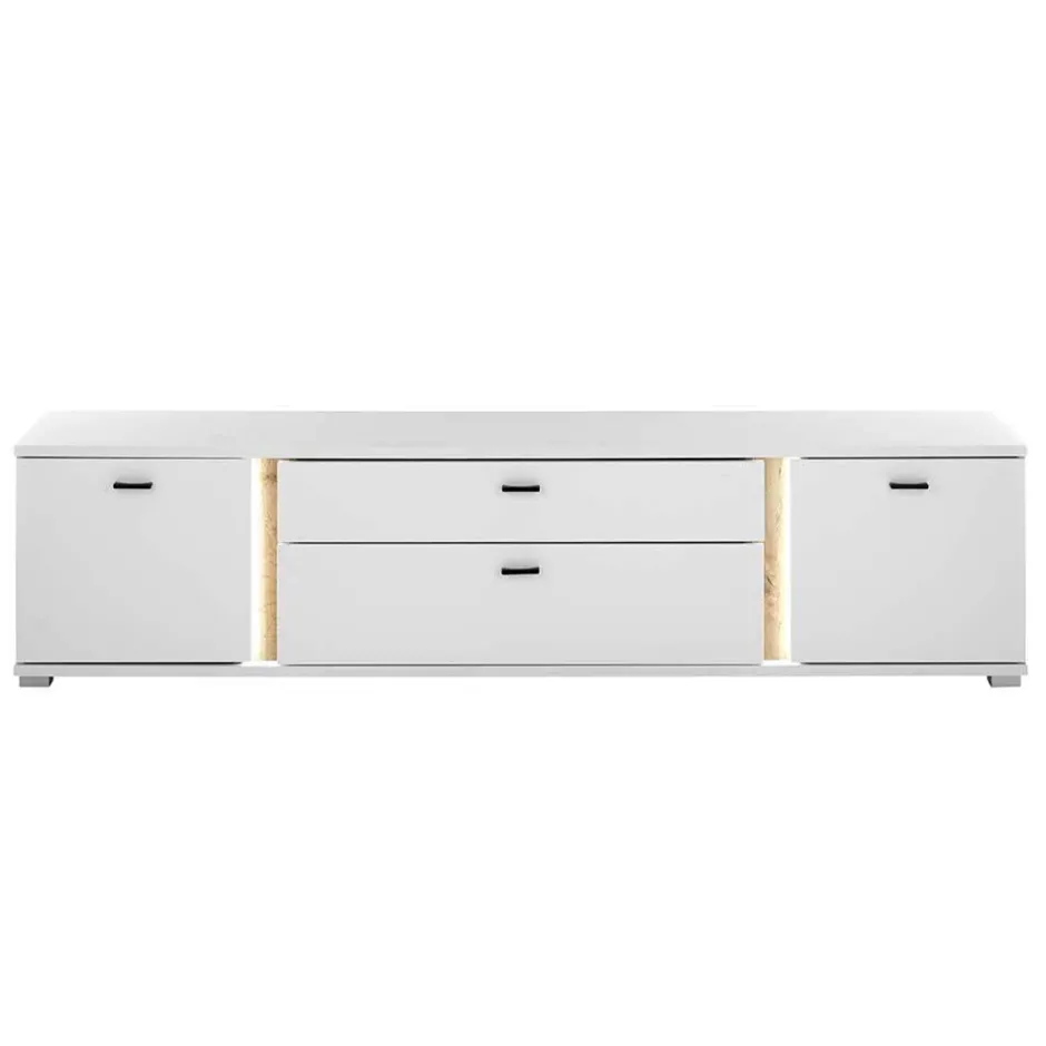 TV Wohnwand mit Licht Möbelset - Racelyn (vierteilig)^Wohnen New