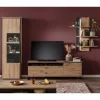 TV Wohnwand Set in Dekor Eiche - Nikdus (dreiteilig)^Wohnen Outlet