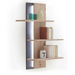 TV Wohnwand Set in Dekor Eiche - Nikdus (dreiteilig)^Wohnen Outlet