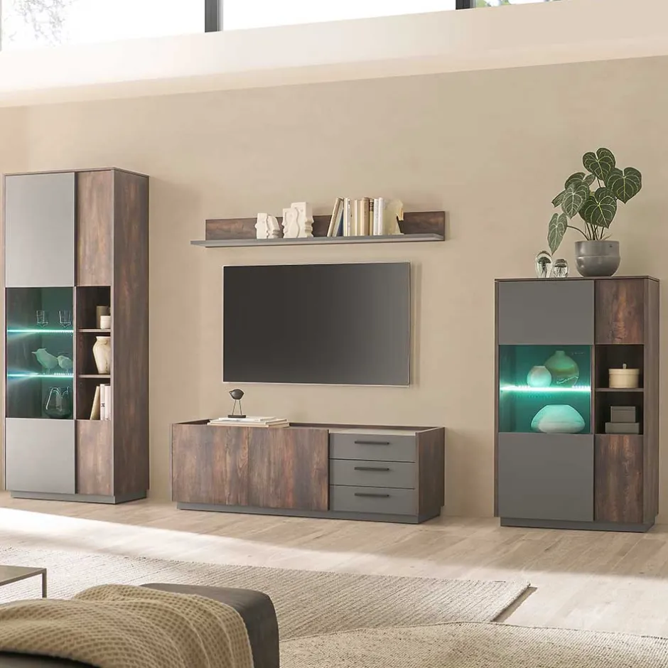 TV Wohwand Kombination modern - Mundo (vierteilig)^Wohnen Online