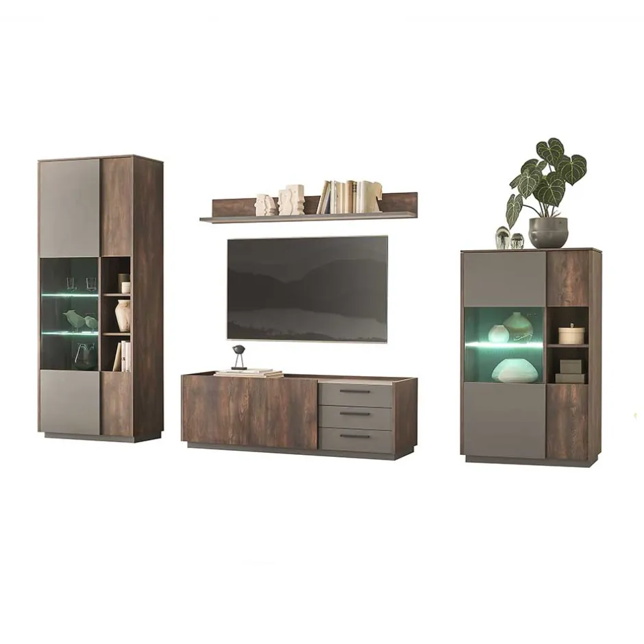 TV Wohwand Kombination modern - Mundo (vierteilig)^Wohnen Online