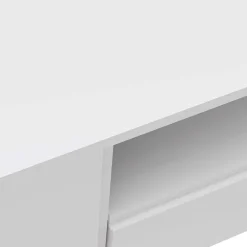 Wohnen TV-Board für die Ecke in Weiß & Gold - Patinca