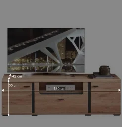 TV-Element in Esche und Wildeiche - Mattadore^Wohnen Sale