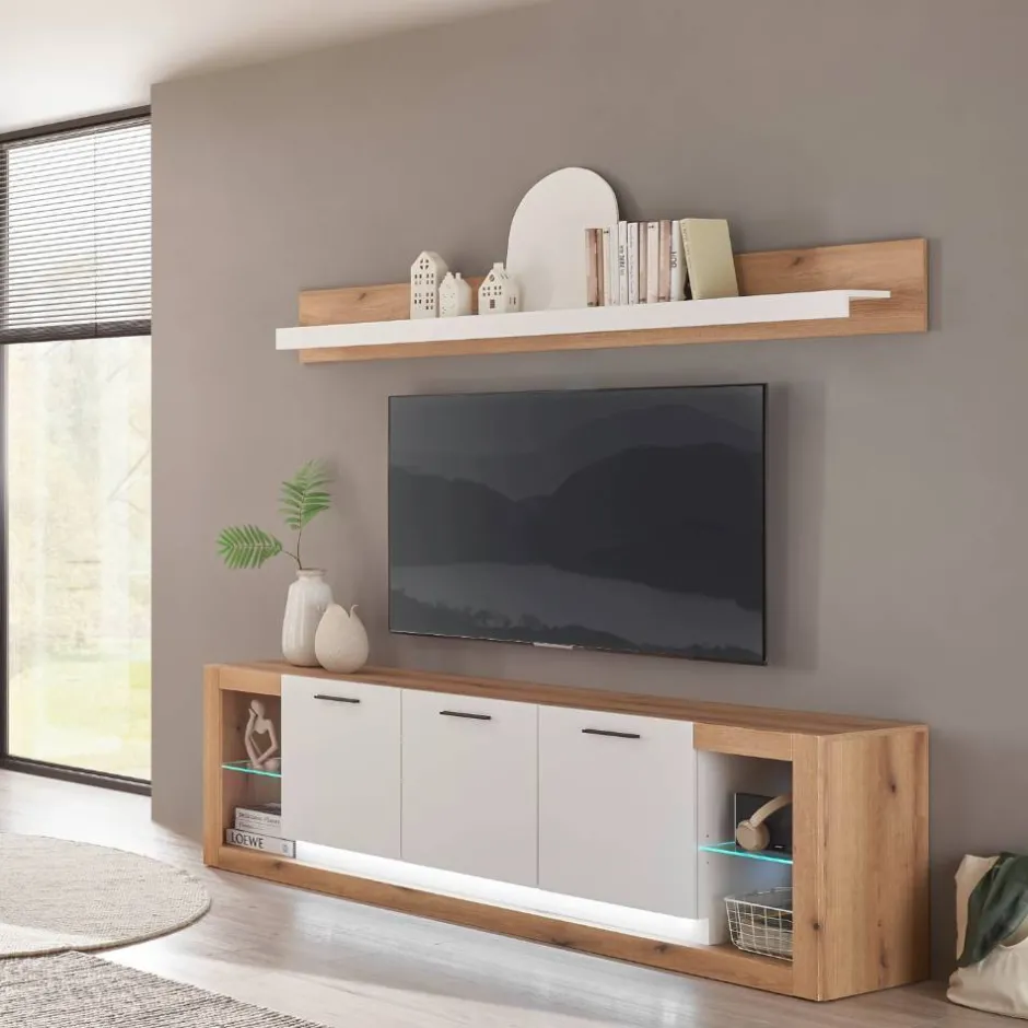 TV-Lowboard & Wandboard Set - Adejano (zweiteilig)^Wohnen Online