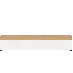 TV-Lowboard in Weiß mit Wildeiche Natur Optik - Emdan^Wohnen Clearance