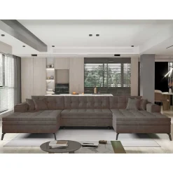 U-Design Wohnlandschaft mit Schlaffunktion - Klevani^Wohnen Clearance