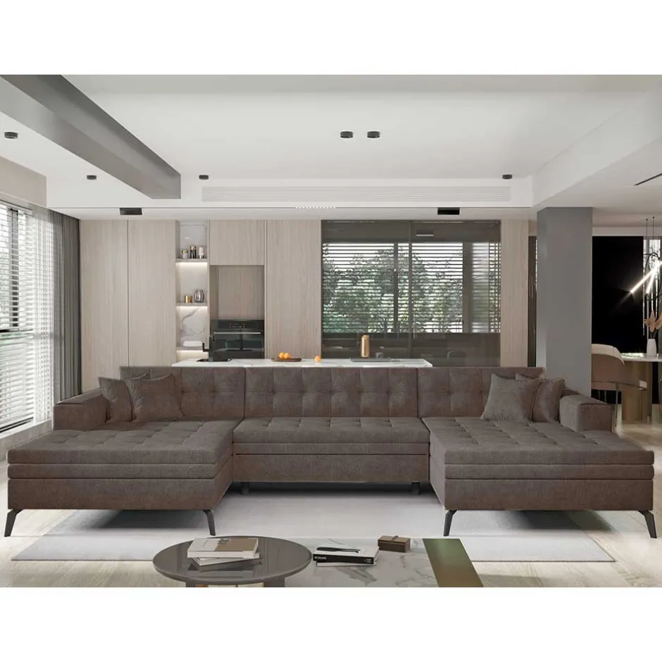 U-Design Wohnlandschaft mit Schlaffunktion - Klevani^Wohnen Clearance