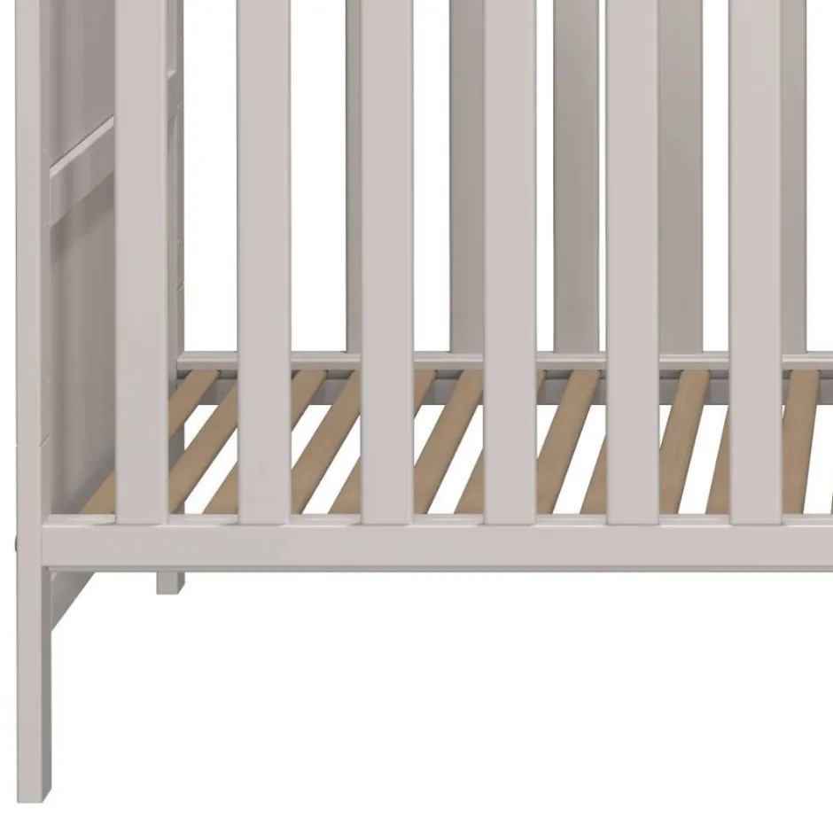 Kinder Wohnen Umbaubares Kinderbett in Hellgrau - Afilon