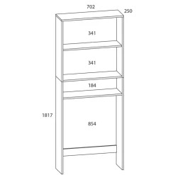 Umbauschrank für Waschmaschine oder Wäschetrocker - Benza^Wohnen