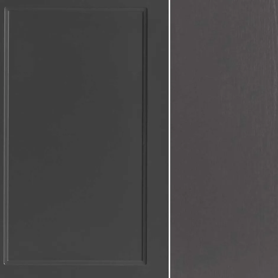 Wohnen Unterbeckenschrank in Dunkelgrau mit Wildeiche - Novelya