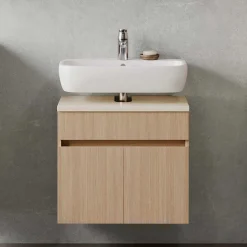 Unterbeckenschrank in Eiche Hell Holzoptik - Vibulam^Wohnen New