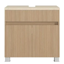 Unterbeckenschrank in Eiche Hell Holzoptik - Vibulam^Wohnen New