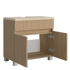 Unterbeckenschrank in Eiche Hell Holzoptik - Vibulam^Wohnen New