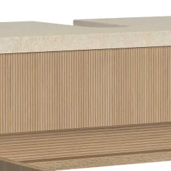 Unterbeckenschrank in Eiche Hell Holzoptik - Vibulam^Wohnen New