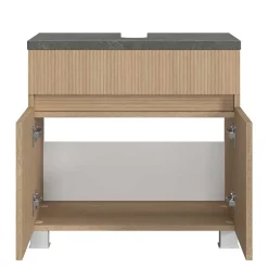 Wohnen Unterbeckenschrank in Eiche Hell Dekor - Leitha